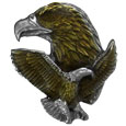 Eagle in Flight and Profile Lapel Pin